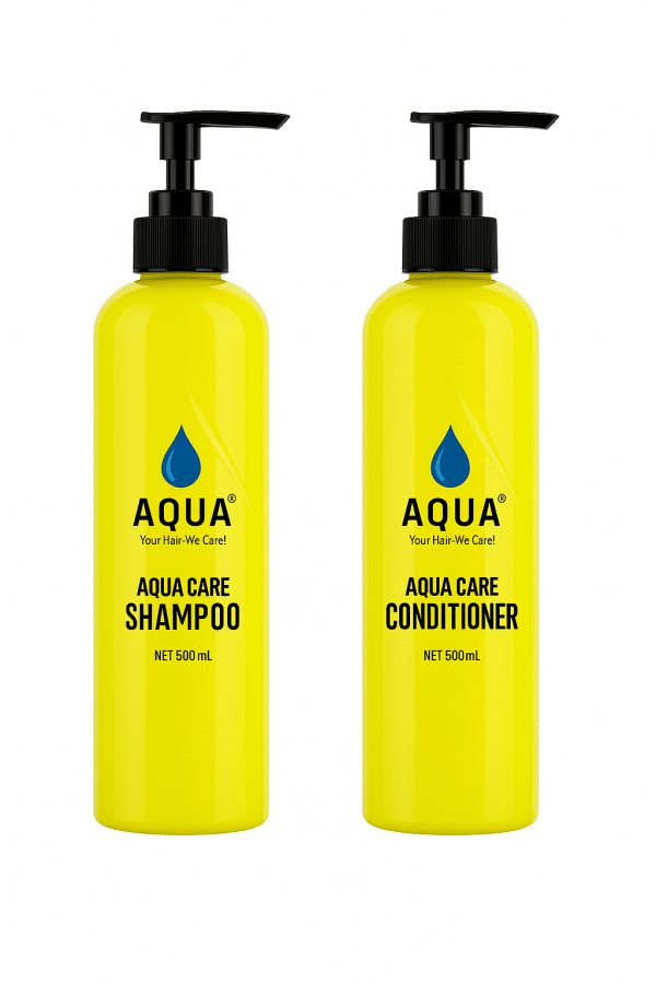Aqua Professional Gold Hair Care Shampoo & Conditioner Combo 500ml Each (New Pack)