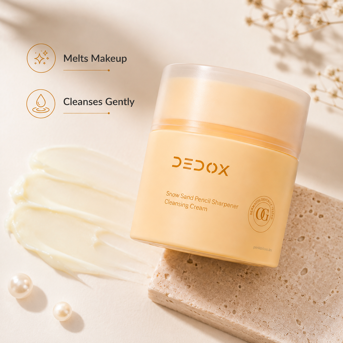 DEDOX Snow Pearl Cleansing Balm Makeup Remover & Oil Cleanser 45g