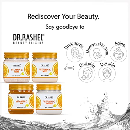 DR.RASHEL Vitamin C Face & Body Care Combo Pack of 4 (380ml Each)