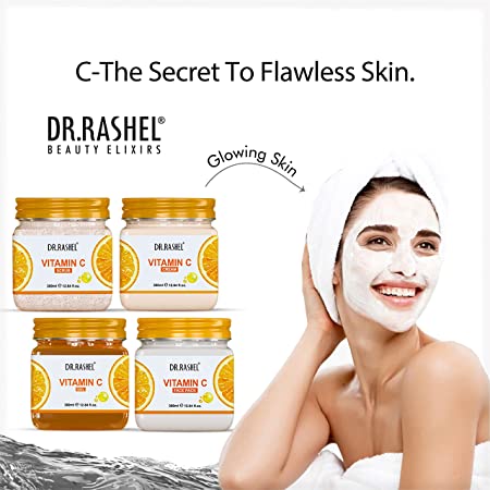 DR.RASHEL Vitamin C Face & Body Care Combo Pack of 4 (380ml Each)