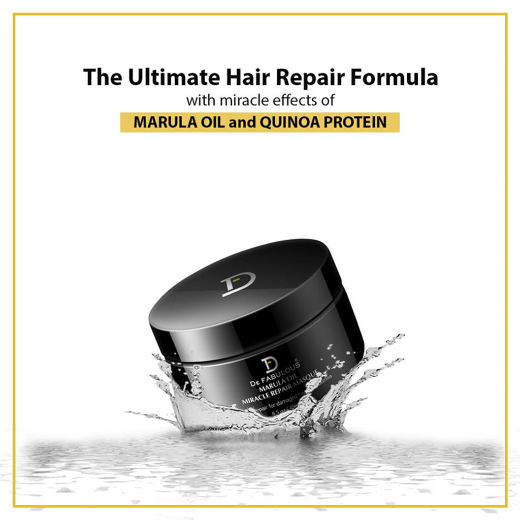 De Fabulous Marula Oil Miracle Repair Masque for Damaged Hair 250ml