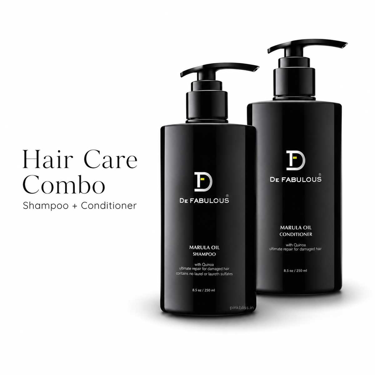 De Fabulous Marula Oil Shampoo & Conditioner Duo Sulphate-Free 250ml Each