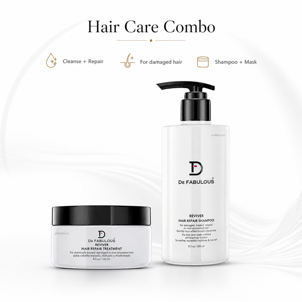 De Fabulous Reviver Hair Repair Shampoo & Treatment Mask Combo 250ml Each