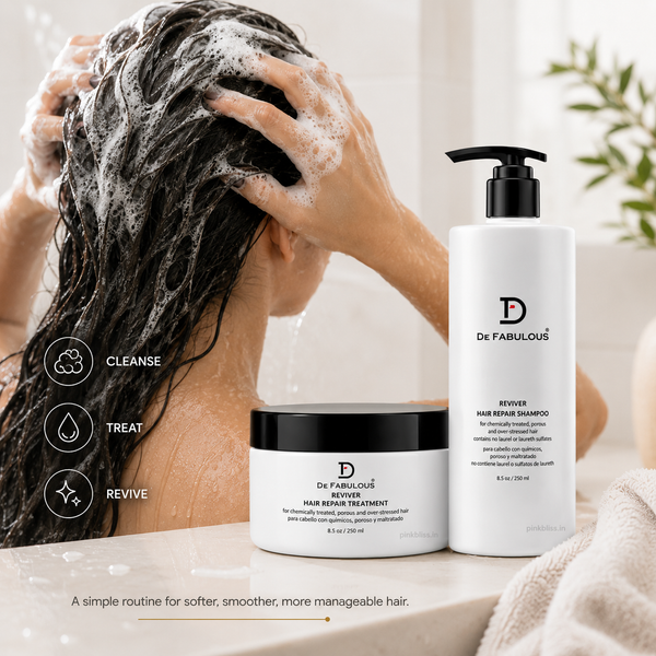 De Fabulous Reviver Hair Repair Shampoo & Treatment Mask Combo 250ml Each