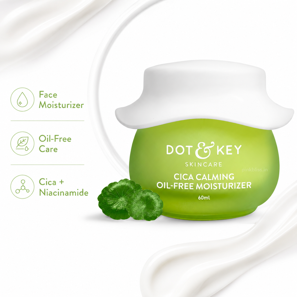 Dot & Key Cica Calming Oil-Free Moisturizer with Niacinamide for Oily & Acne-Prone Skin 60ml