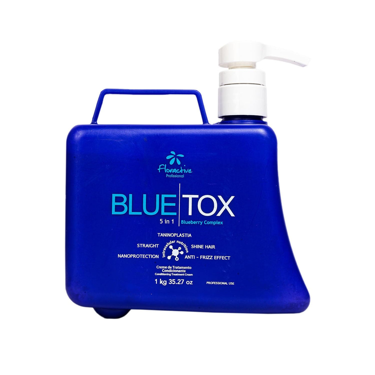 Floractive Profissional W One Bluetox 5 In 1 Blueberry Treatment 1kg | Anti-Frizz Hair Smoothing, Toning & Volume Control Treatment