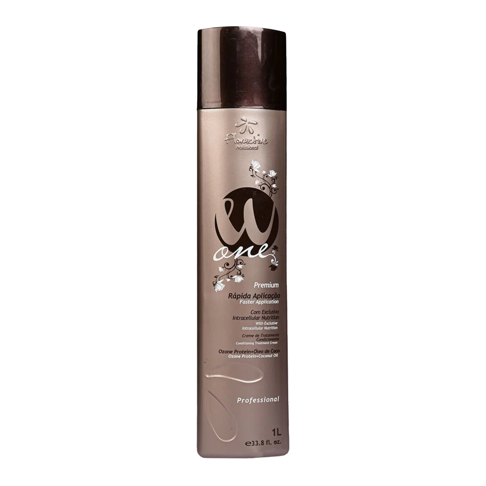 Floractive Profissional W One Premium Nanoplastia Hair Treatment 1000ml | Professional Hair Straightening & Anti-Frizz Treatment