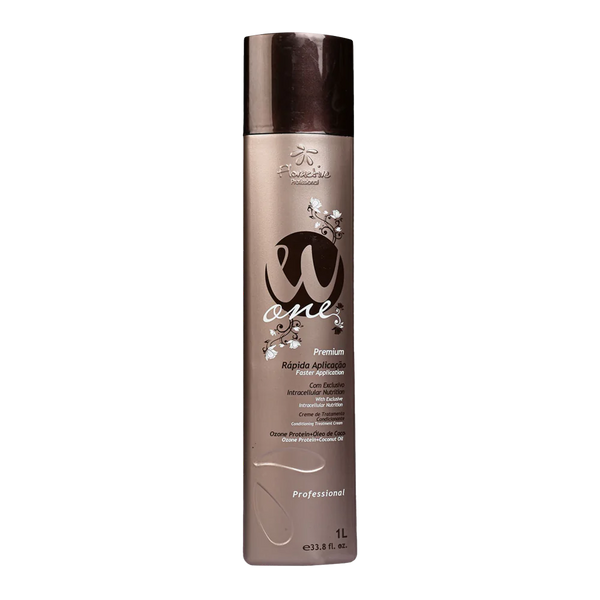 Floractive Profissional W One Premium Nanoplastia Hair Treatment 1000ml | Professional Hair Straightening & Anti-Frizz Treatment