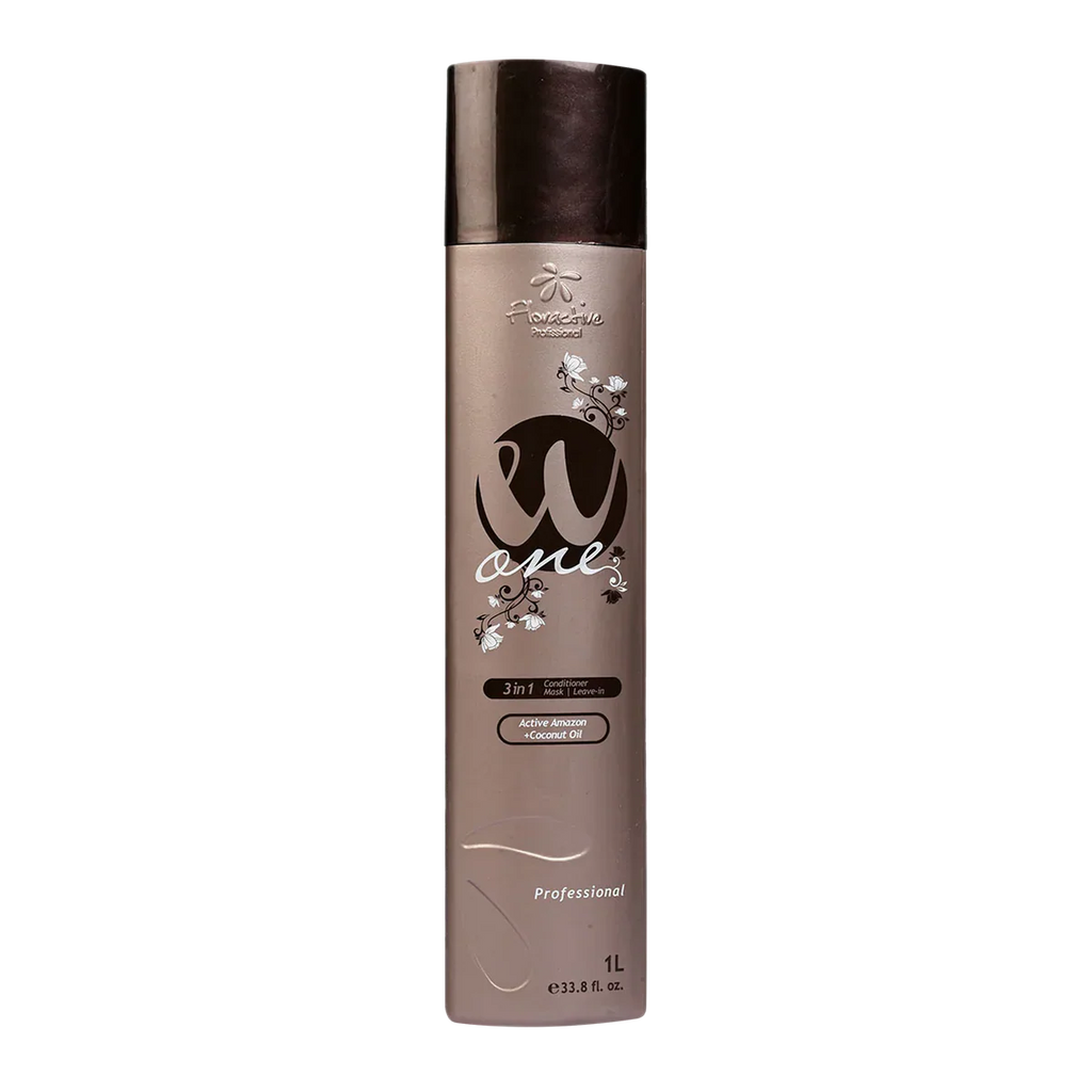 Floractive Profissional W One 3 In 1 Conditioner 1000ml | Conditioner, Hair Mask & Leave-In for Dry, Frizzy and Damaged Hair
