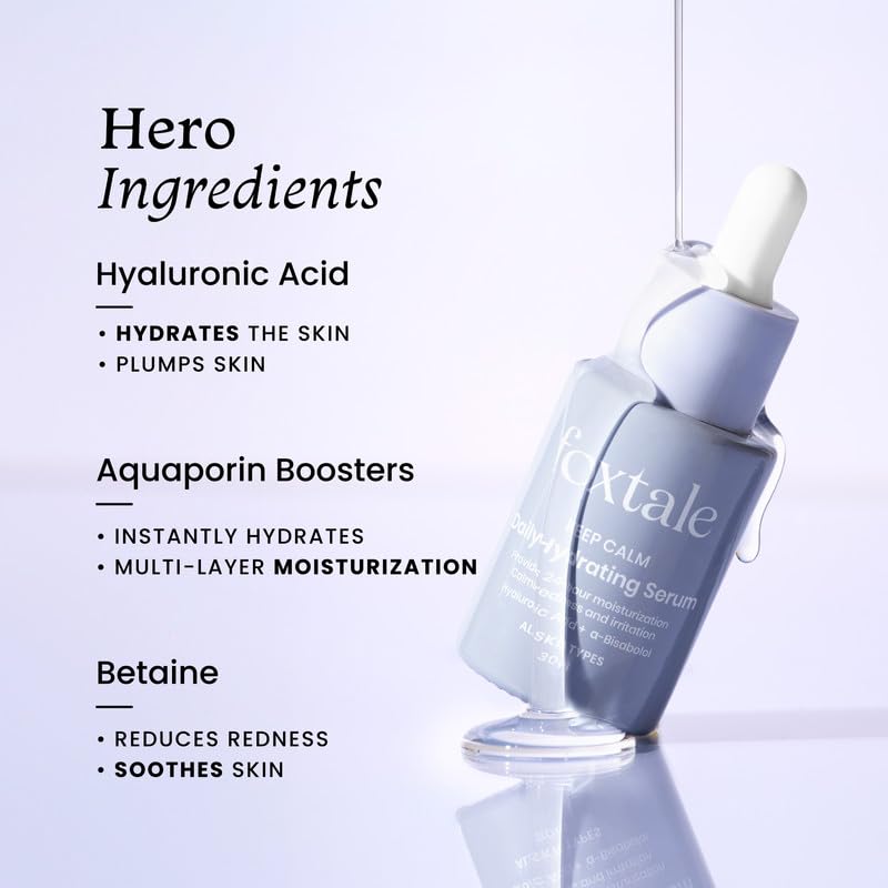 Foxtale Hydrating Serum with Hyaluronic Acid & Hydration Boosters 30ml