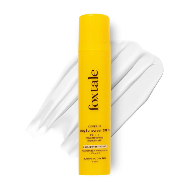 Foxtale SPF 70 PA++++ Mattifying Sunscreen with Niacinamide, Provitamin B5 & Vitamin E 50ml