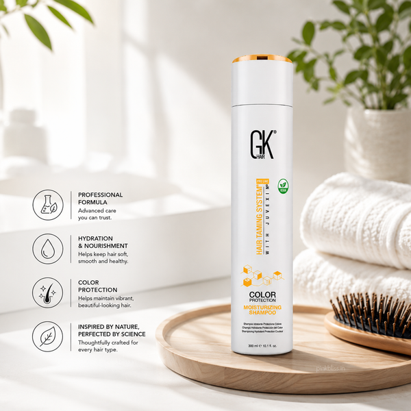 GK Hair Moisturizing Shampoo For Dry, Frizzy & Color-Treated Hair 300ml