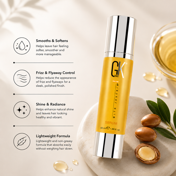 GK Hair Argan Oil Serum For Dry, Frizzy & Unmanageable Hair 50ml
