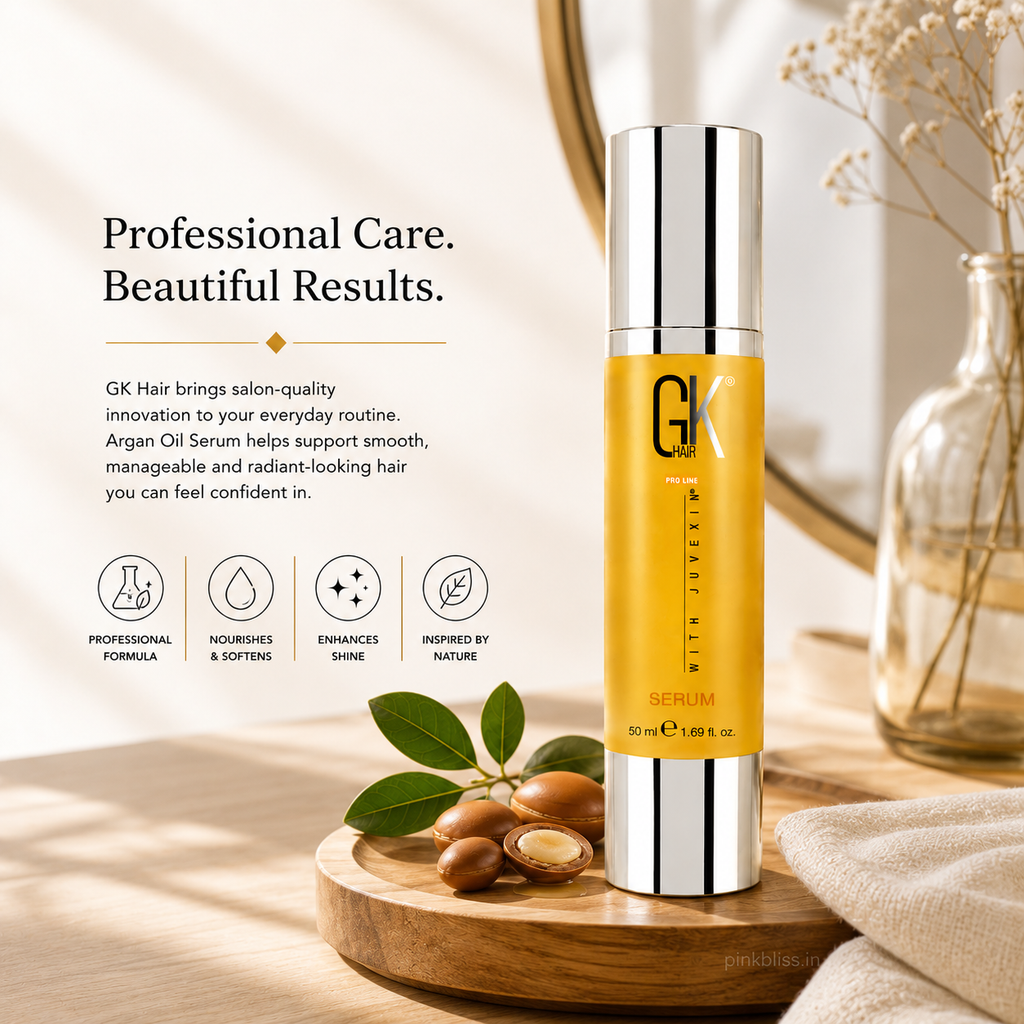 GK Hair Argan Oil Serum For Dry, Frizzy & Unmanageable Hair 50ml