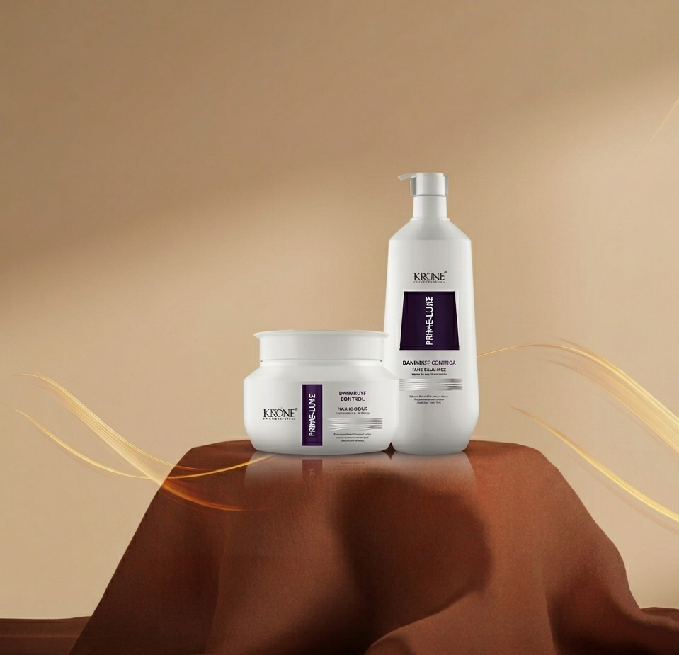 Krone Professional Prime Luxe Dandruff Control Shampoo & Scalp Care Masque Combo For Flakes, Itchiness & Scalp Balance 1000ml + 500ml