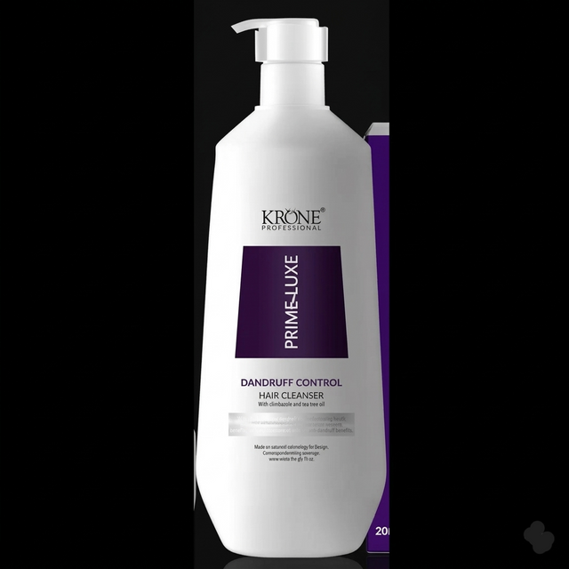 Krone Professional Prime Luxe Dandruff Control Hair Cleanser With Zinc Pyrithione & Tea Tree Oil For Flake-Free Scalp 1000ml