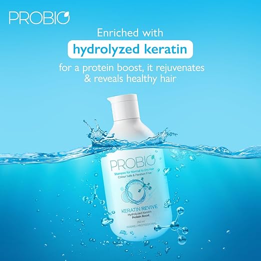 Godrej Professional Probio Keratin Revive Shampoo For Normal, Dry & Damaged Hair 250ml