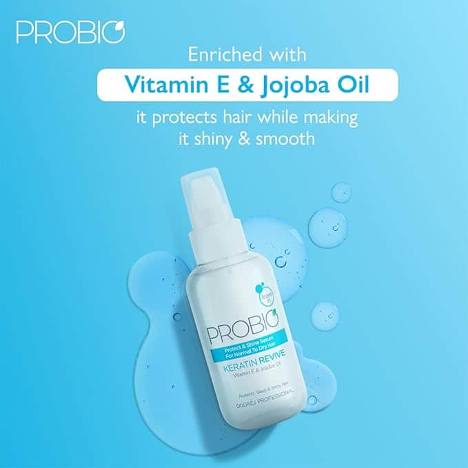 Godrej Professional Probio Keratin Revive Shine Serum For Frizzy, Dry & Damaged Hair 100ml