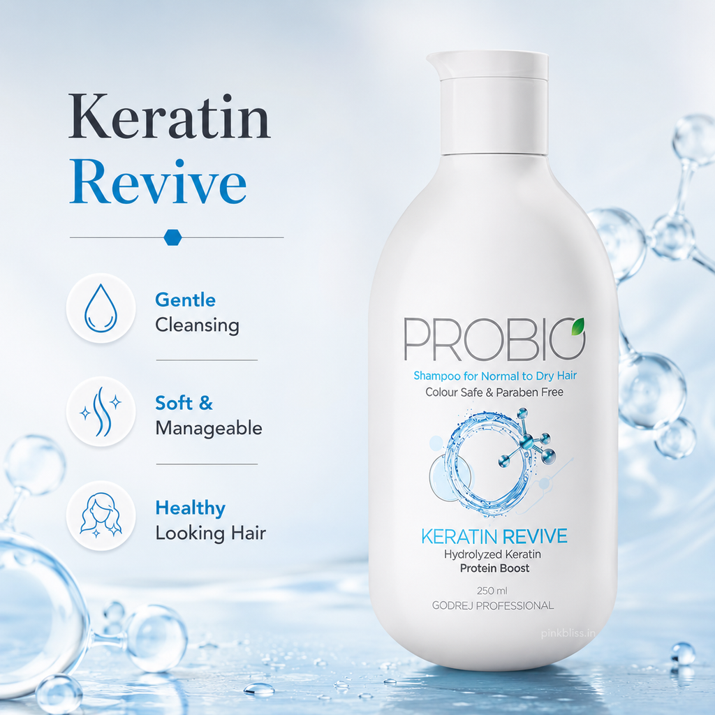 Godrej Professional Probio Keratin Revive Shampoo For Normal, Dry & Damaged Hair 250ml