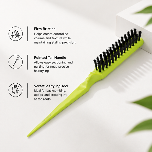 IKONIC Teasing Brush Green For Volume, Backcombing & Hair Sectioning