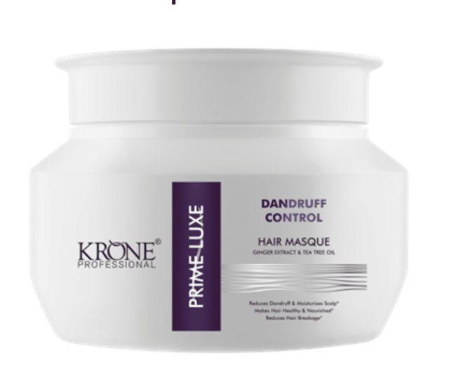 Krone Professional Prime Luxe Dandruff Control Hair Masque For Flake-Free Scalp & Conditioned Hair 500ml