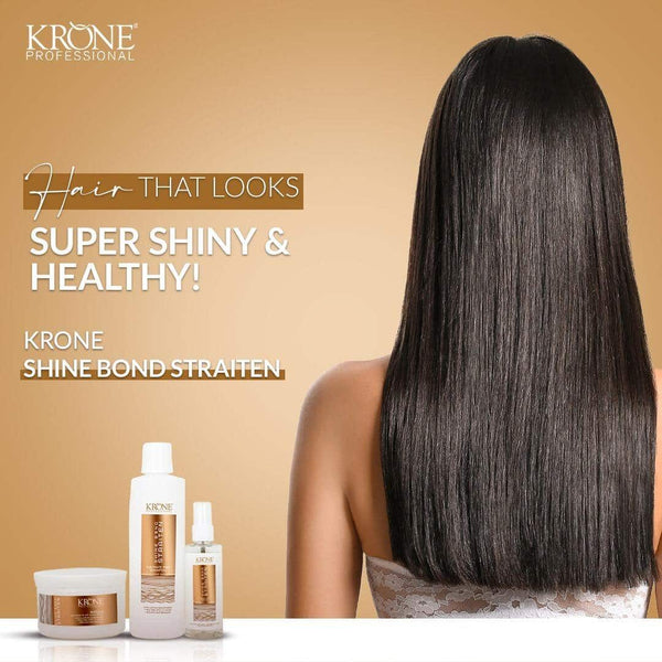 Krone Professional Shine Bond Sulphate-Free Hair Care Combo For Smooth, Frizz-Free Hair (Shampoo 1000ml + Masque 500ml + Serum 100ml)