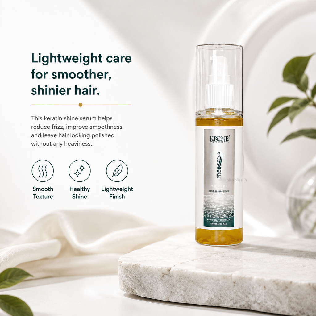 Krone Professional Proboto-X Keratin Shine Hair Serum For Frizz Control & Smooth Hair 100ml