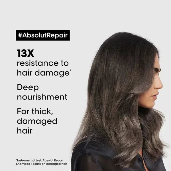 L'Oréal Professionnel Absolut Repair Shampoo, Hair Mask & Hair Serum Combo