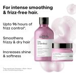 L'Oréal Professionnel Liss Unlimited Shampoo 300ml & Hair Mask 250ml Combo for Frizzy Hair