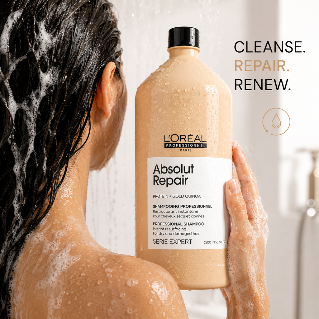 L'Oréal Professionnel Absolut Repair Shampoo 1.5L for Damaged Hair | Protein + Omega 9