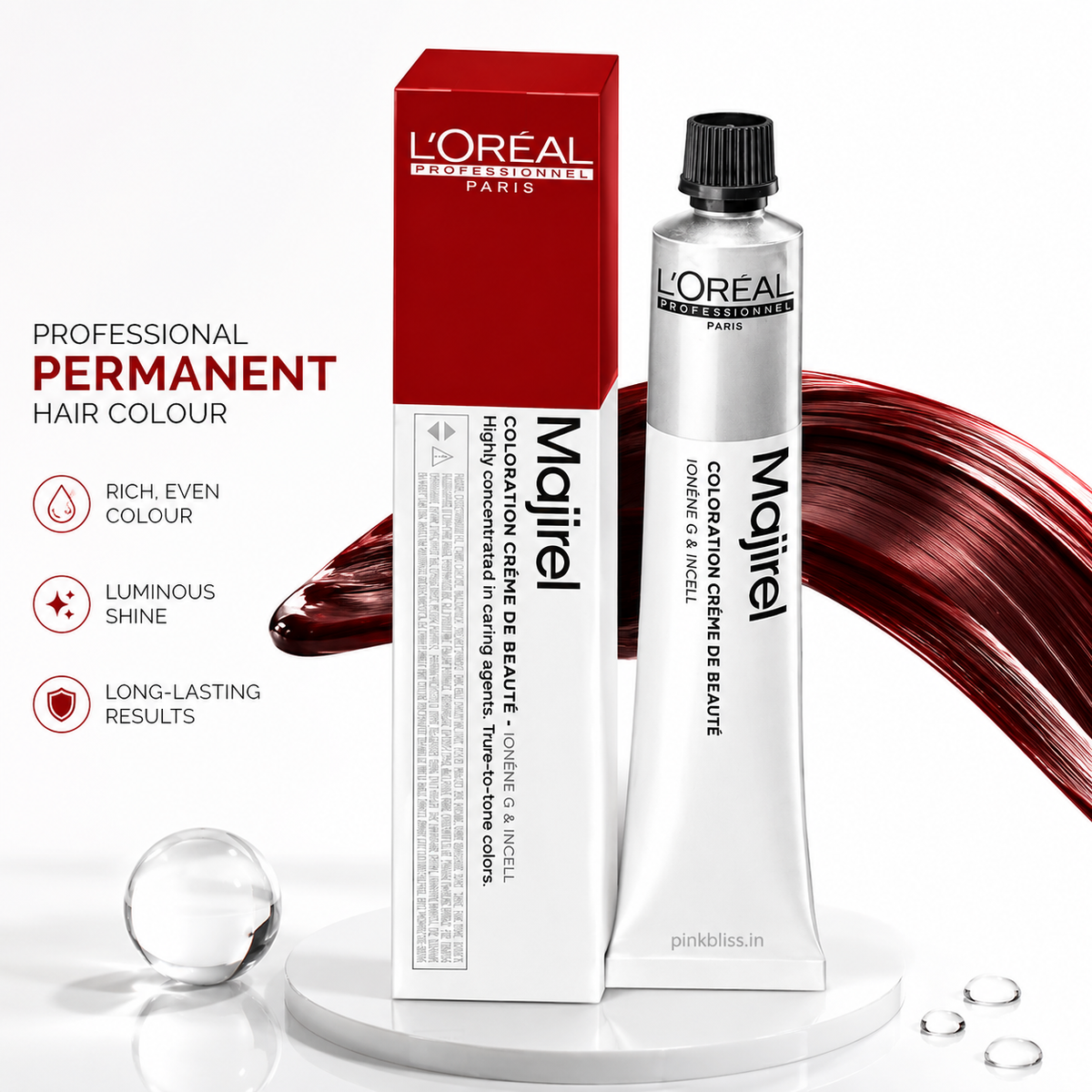 L'Oréal Professionnel Majirel 4.56 Red Mahogany Brown Hair Colour