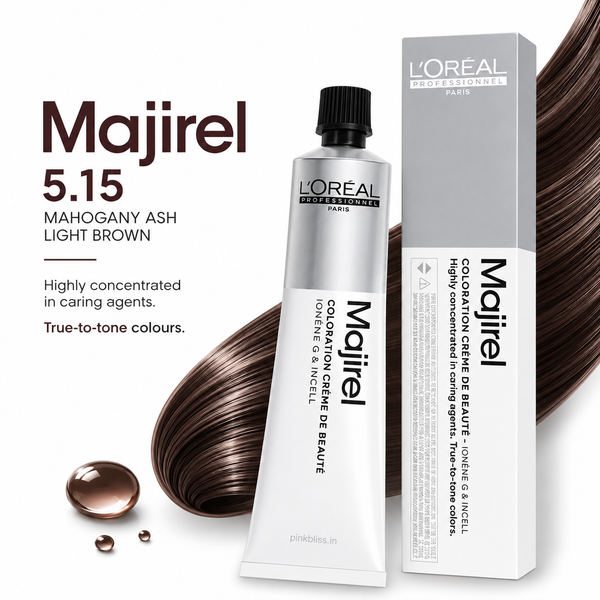L'Oréal Professionnel Majirel 5.15 Mahogany Ash Light Brown Hair Colour