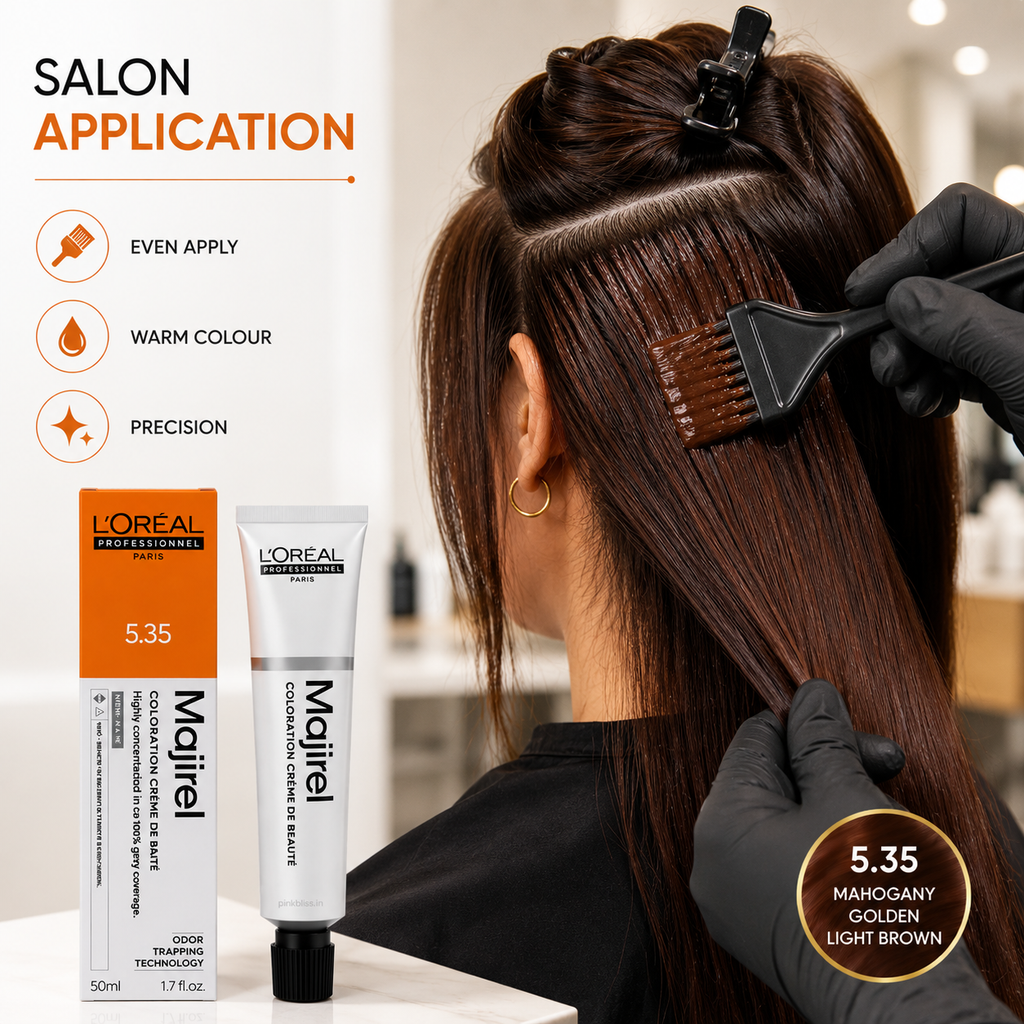 L'Oréal Professionnel Majirel 5.35 Mahogany Golden Light Brown Permanent Hair Colour 50ml