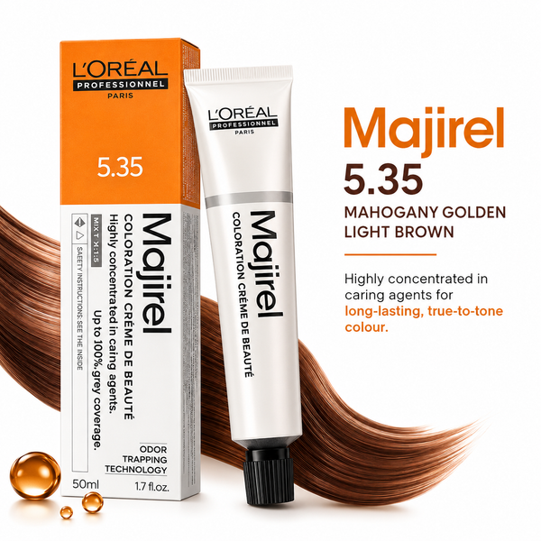 L'Oréal Professionnel Majirel 5.35 Mahogany Golden Light Brown Permanent Hair Colour 50ml