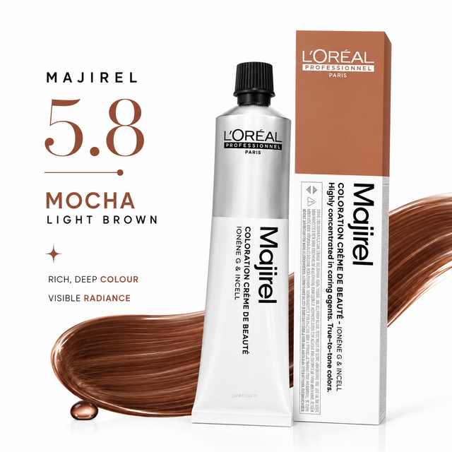 L'Oréal Professionnel Majirel 5.8 Mocha Light Brown Permanent Hair Colour