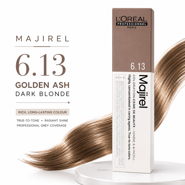 L'Oréal Professionnel Majirel 6.13 Golden Ash Dark Blonde Permanent Hair Colour