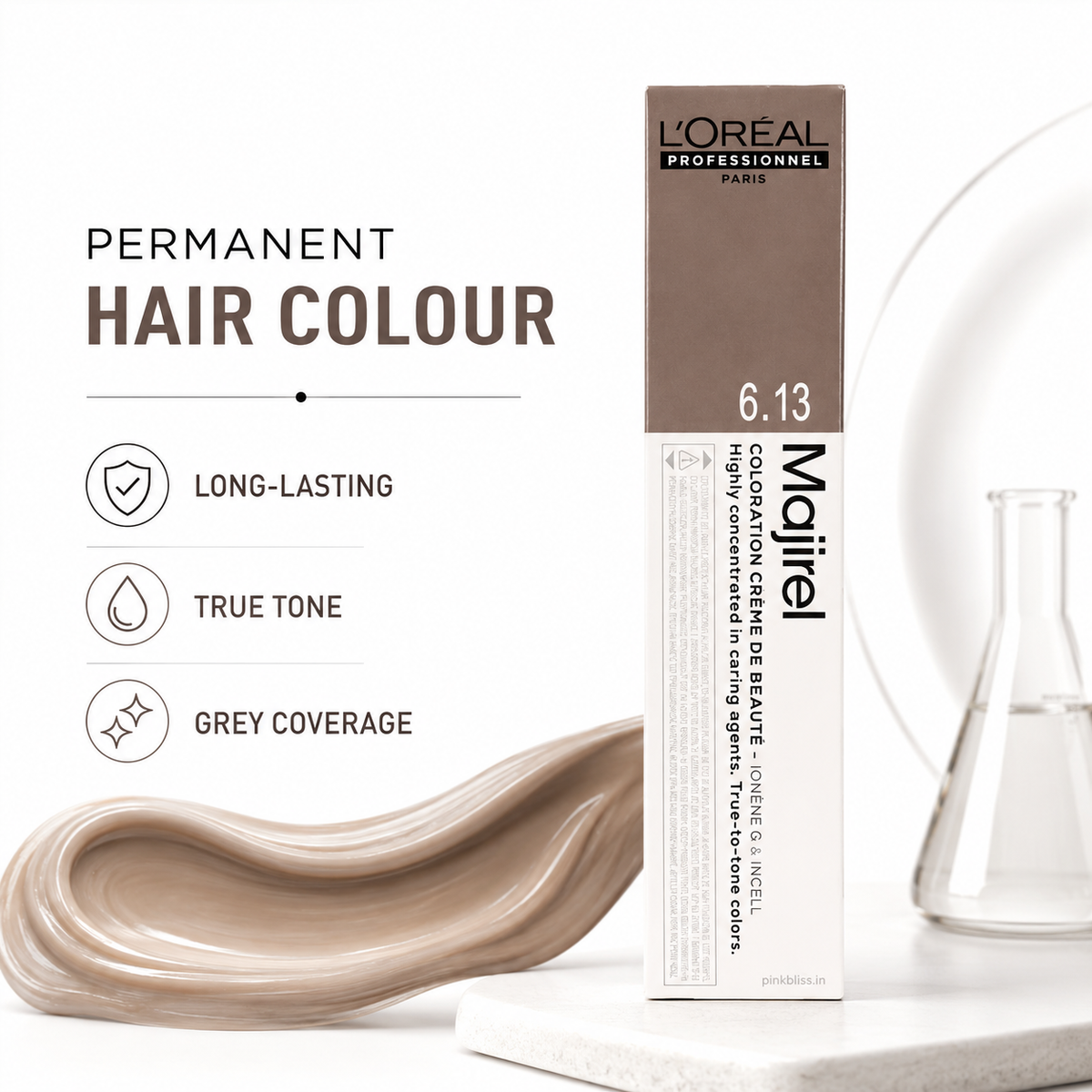 L'Oréal Professionnel Majirel 6.13 Golden Ash Dark Blonde Permanent Hair Colour