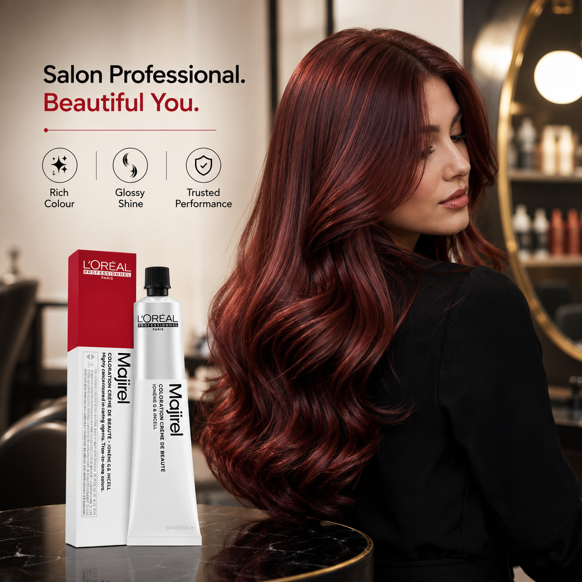 L'Oréal Professionnel Majirel 6.62 Iridescent Red Dark Blonde Permanent Hair Colour 50ml