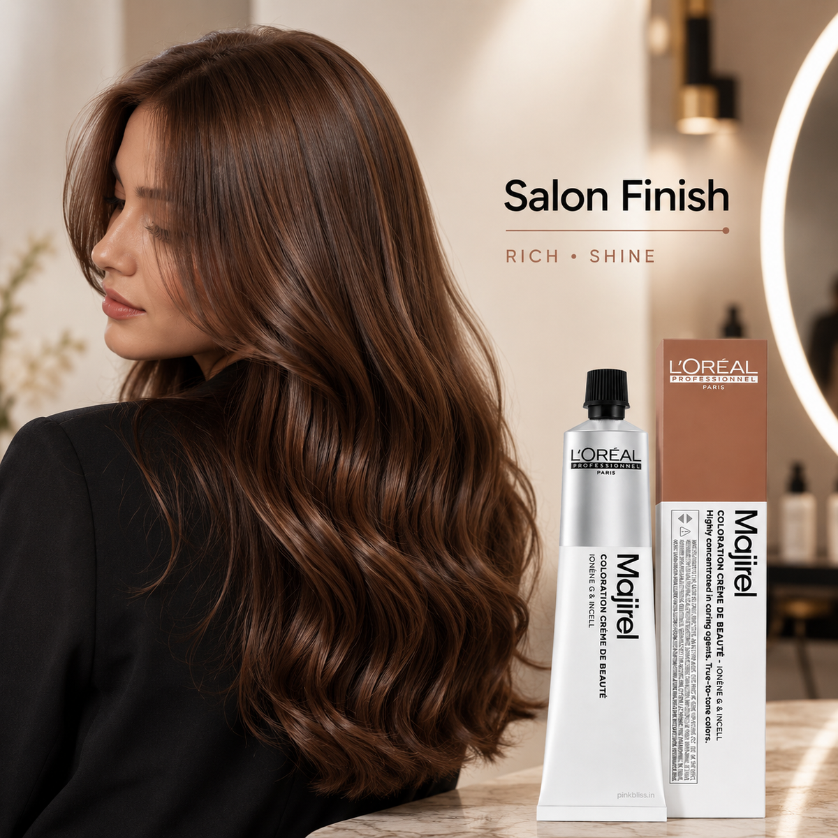 L'Oréal Professionnel Majirel 6.8 Mocha Dark Blonde Permanent Hair Colour 50g