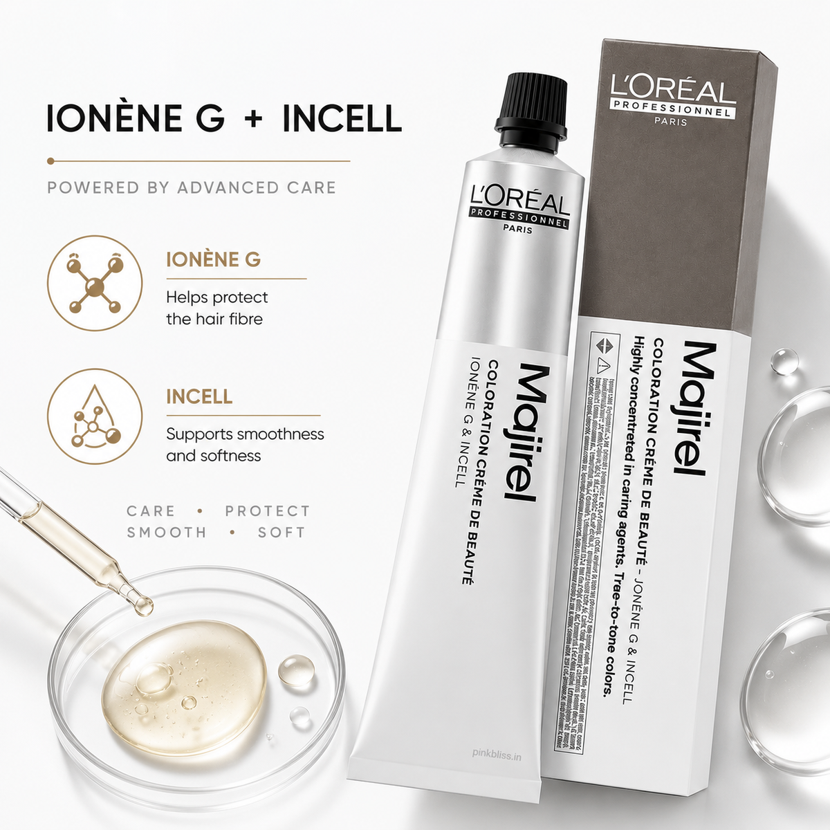 L'Oréal Professionnel Majirel 7.23 Iridescent Golden Blonde Hair Colour