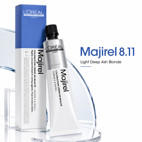 L'Oréal Professionnel Majirel 8.11 Light Deep Ash Blonde Hair Colour 60ml