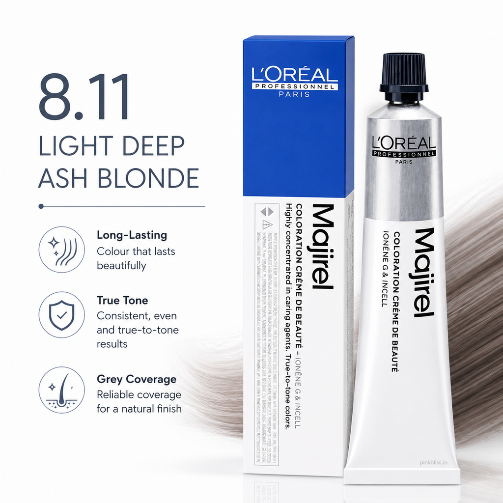 L'Oréal Professionnel Majirel 8.11 Light Deep Ash Blonde Hair Colour 60ml