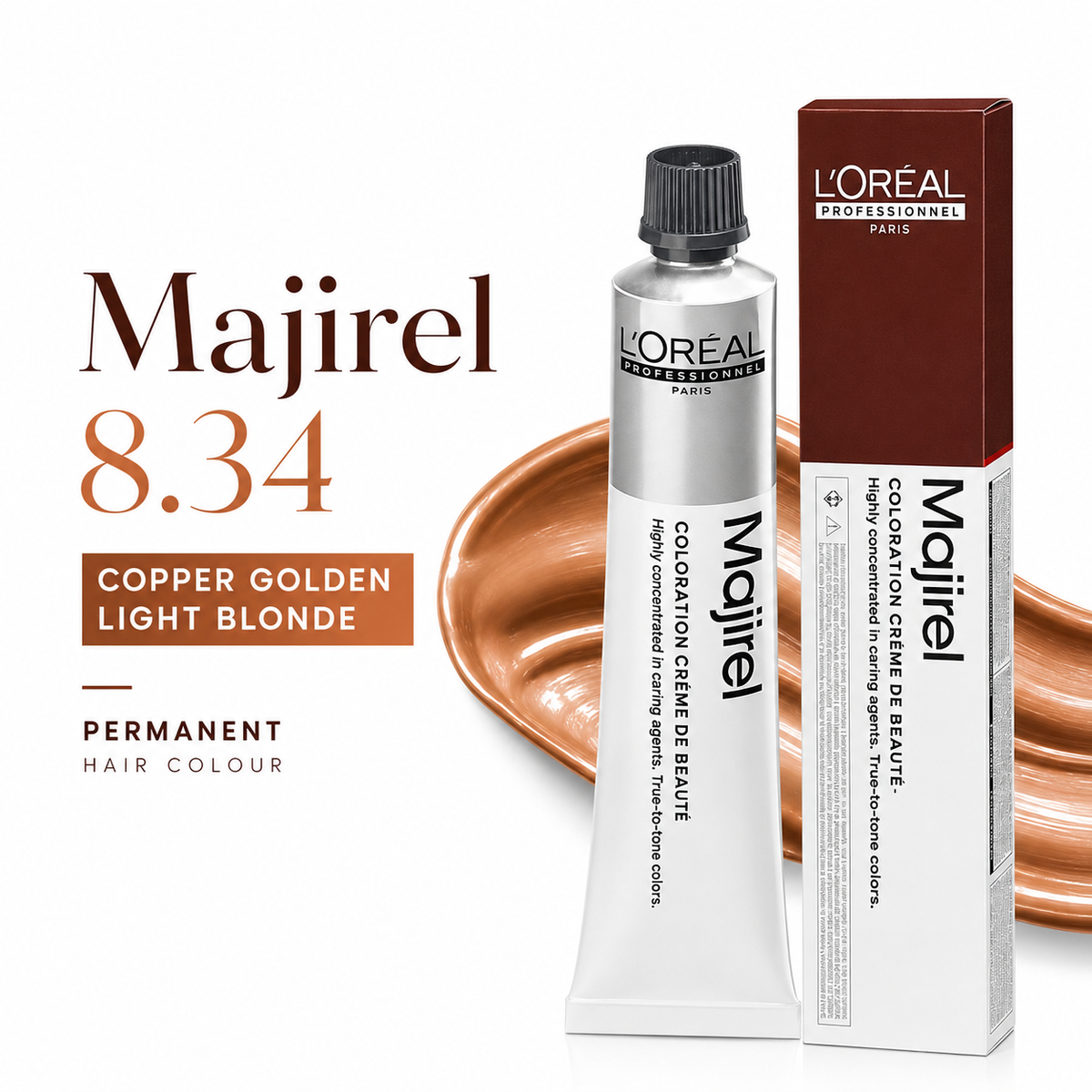 L'Oréal Professionnel Majirel 8.34 Copper Golden Light Blonde Hair Colour 50g