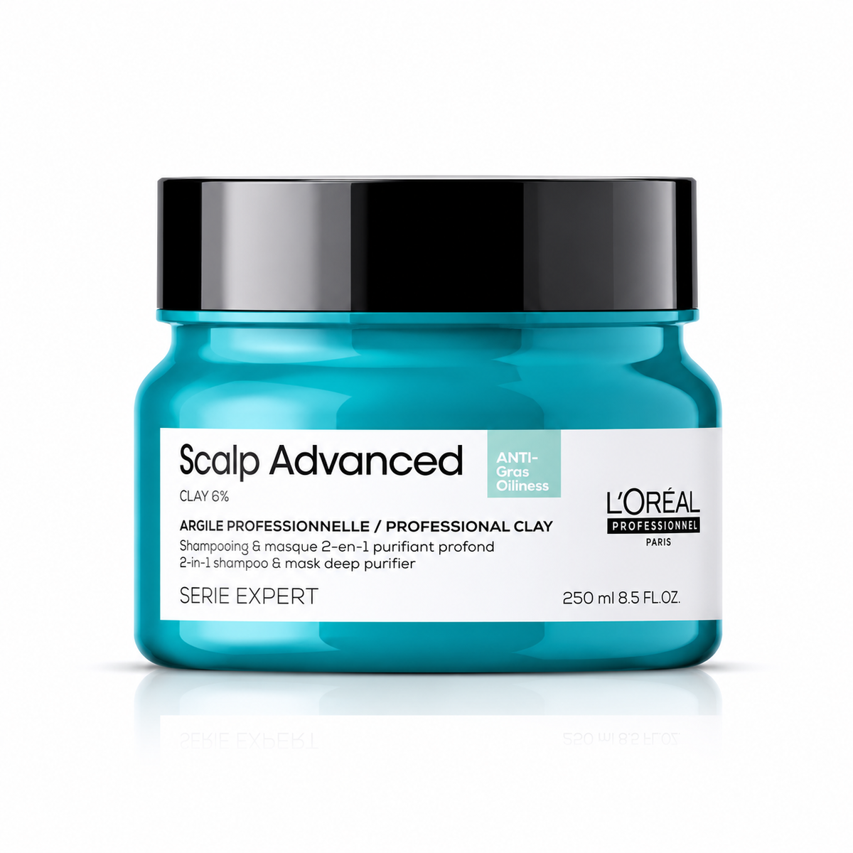 L'Oréal Professionnel Scalp Advanced Anti-Oiliness 2-in-1 Deep Purifier Clay 250ml