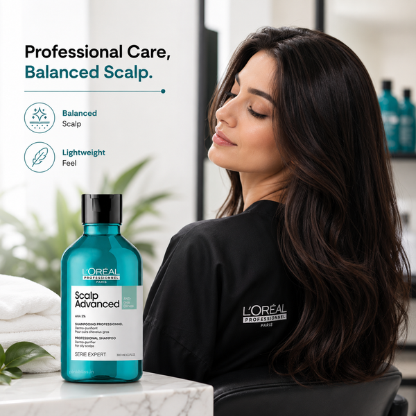 L'Oréal Professionnel Scalp Advanced Anti-Oiliness Shampoo 300ml for Oily Scalp