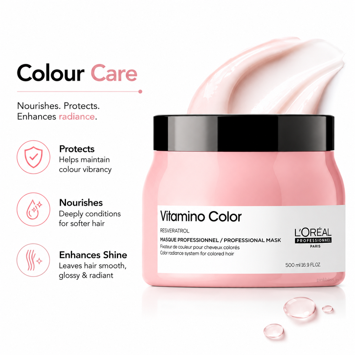 L'Oréal Professionnel Serie Expert Vitamino Color Hair Mask 500ml for Colour-Treated Hair