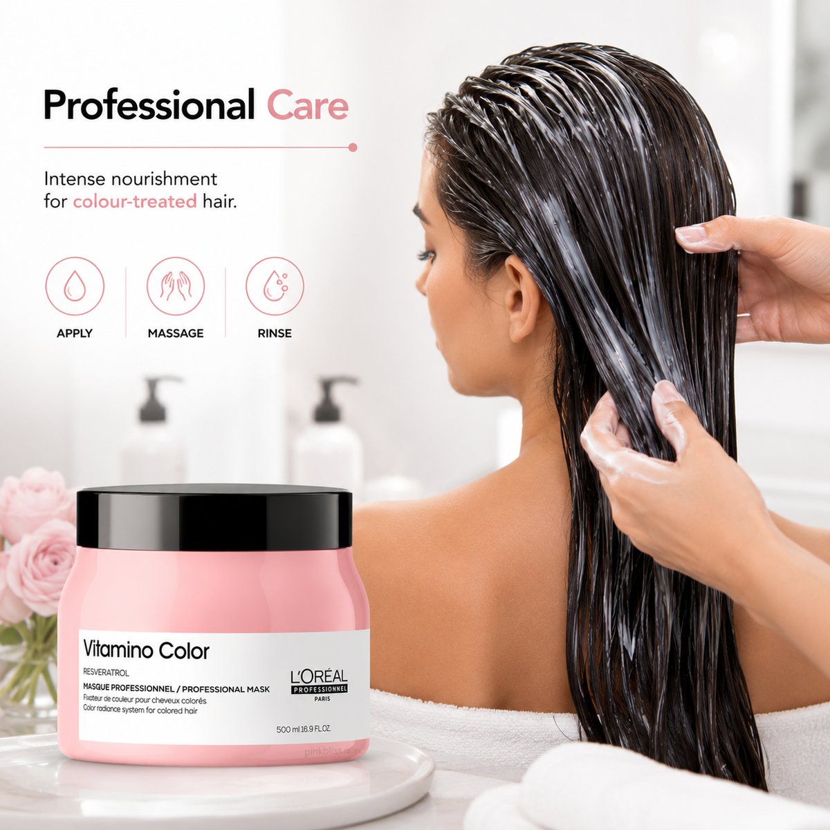 L'Oréal Professionnel Serie Expert Vitamino Color Hair Mask 500ml for Colour-Treated Hair