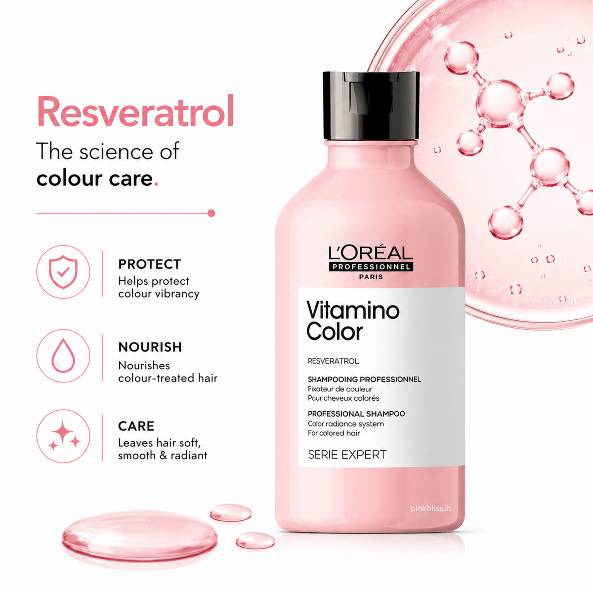 L'Oréal Professionnel Vitamino Color Shampoo with Resveratrol for Colored Hair 300ml