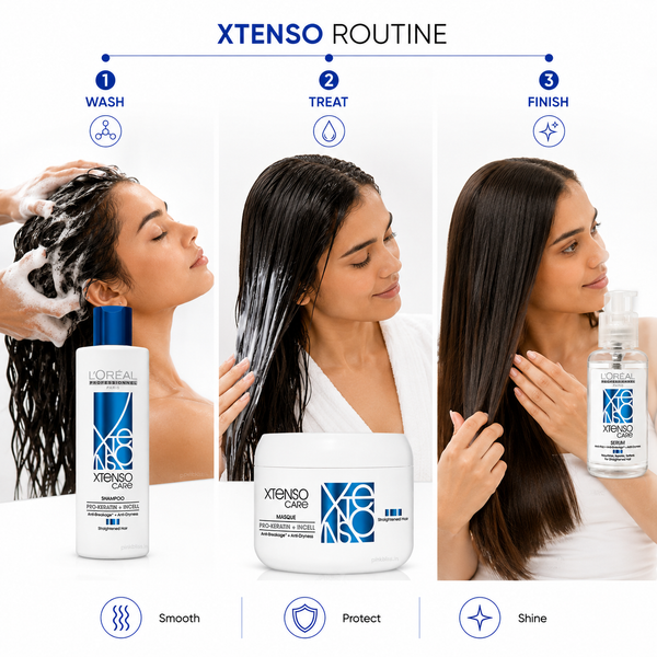 L'Oréal Professionnel Xtenso Care Shampoo, Mask & Serum Trio (250ml + 196g + 50ml)