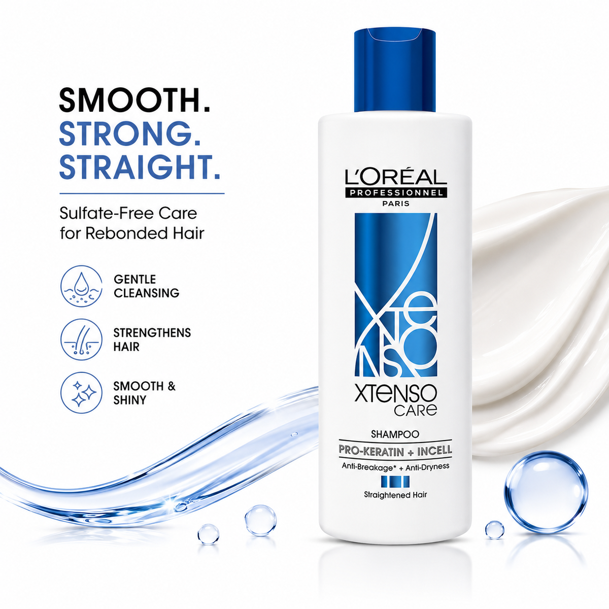 L'Oréal Professionnel Xtenso Care Sulfate-Free Shampoo for Rebonded Hair 250ml